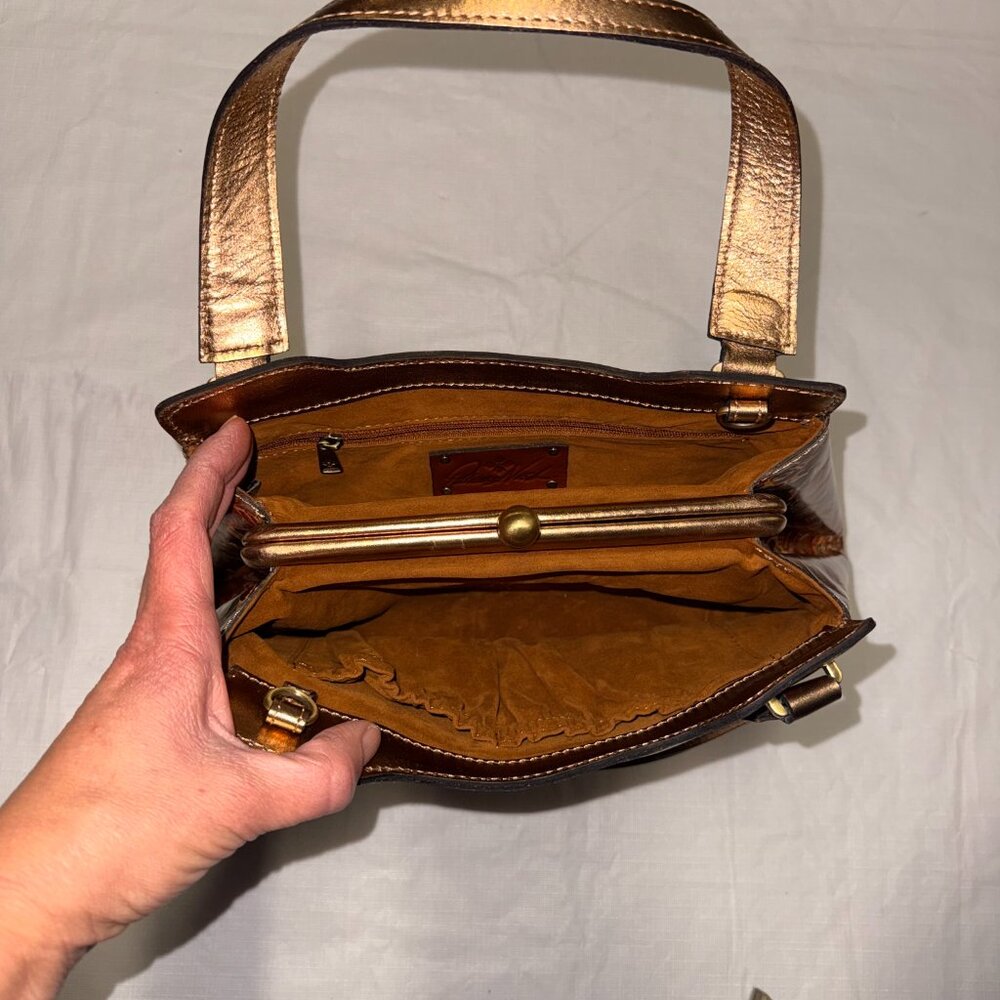 Patricia Nash "Vattaro" Frame Bag Italian Pheasant Print - Picture 4 of 8